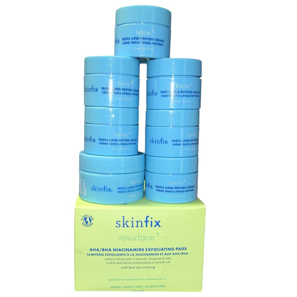 Skin Fix Bundle Resurface Exfoliating Pads & Triple Lipid‎ Peptide Cream